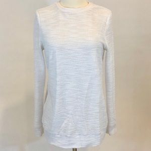 Tobi White Top with Zipper Detail